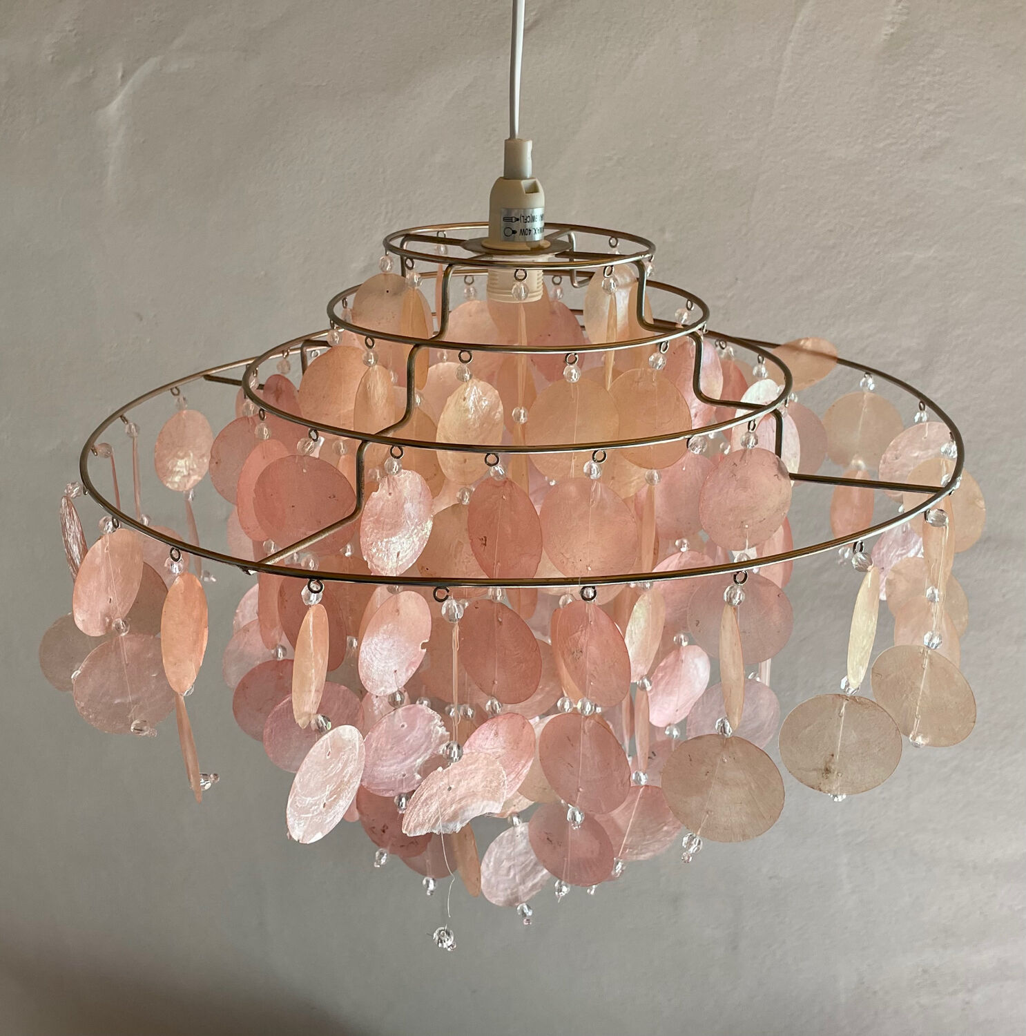 Mother-of-pearl chandelier