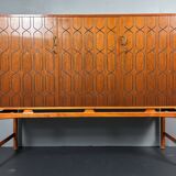 Midcentury Swedish Scandinavian sideboard cabinet by David Rosen model Napo
