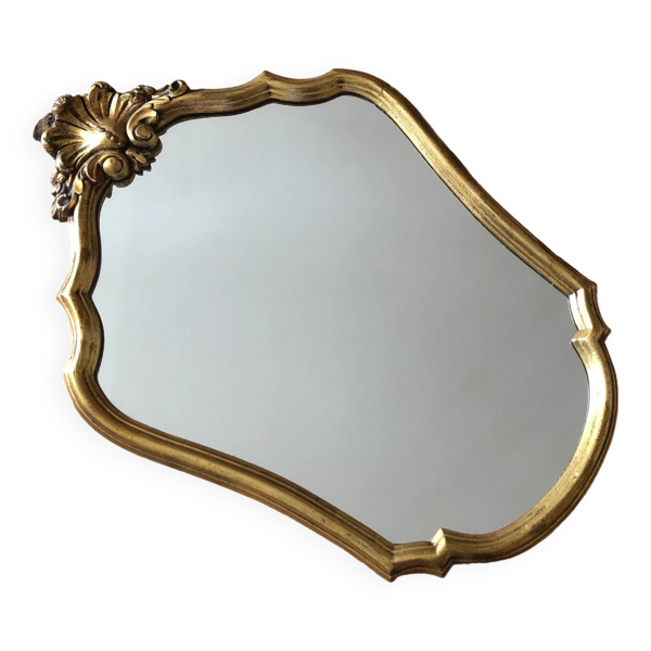 Miroir à la poudre d’or style Louis XV