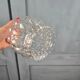 Vintage glass moulded globe – Light fixture with bubble decor