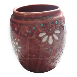 vase art-déco en barbotine