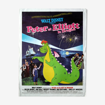 Original movie poster "Peter and Elliott the Dragon"