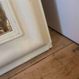 Matte white Louis Philippe style mirror