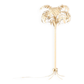 Lampadaire palmier crème blanc de style Hollywood Regency, attribué à Hans Kögl.