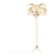 Hollywood Regency Cream White Palm Tree Floor Lamp  Attributed to Hans Kögl