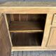 Old office furniture, raw oak wood.