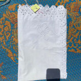 Two GC embroidered pillowcases
