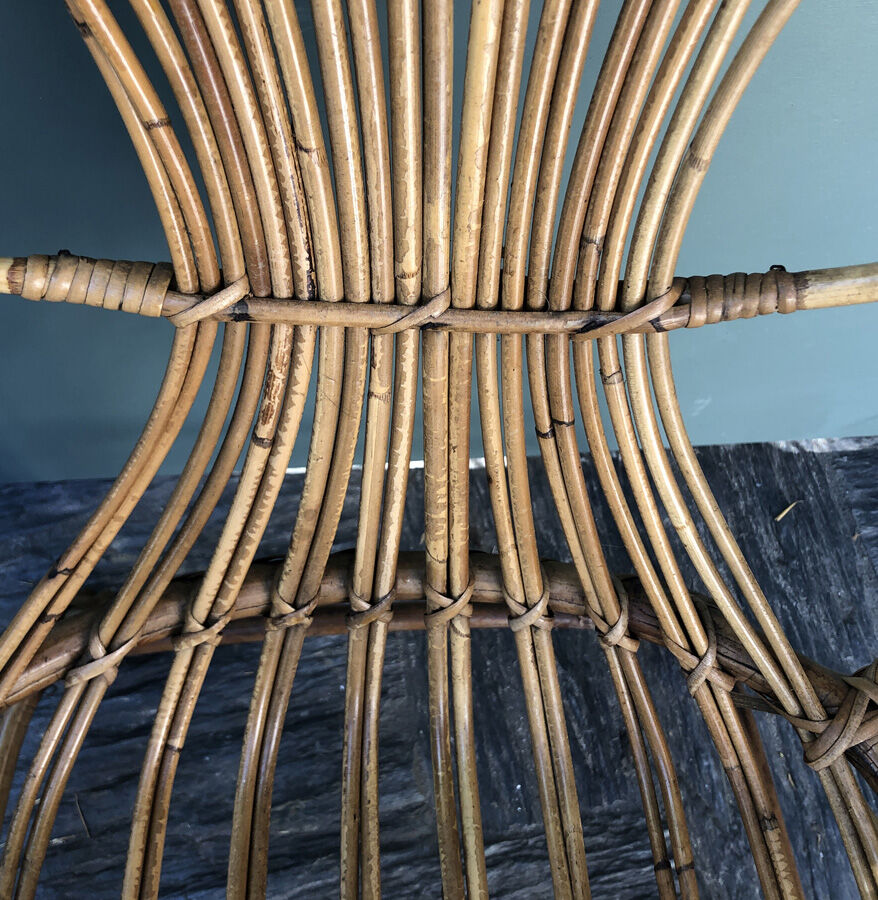 Vintage Italian bamboo chair