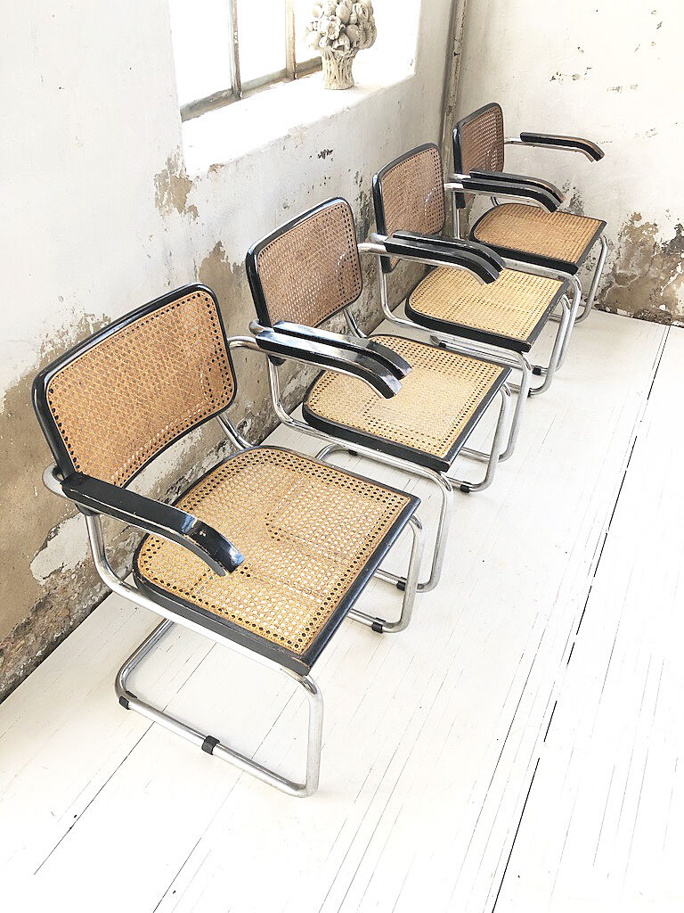 Set 4 chairs S64 by Marcel Breuer for Thonet