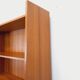 Vintage teak secretary bookcase with storage chest.