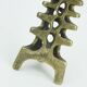 Outstanding 1960s 70s mid century brutalist brass candleholder for one big candle