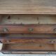 Louis XVI walnut commode from the 19th century.