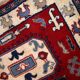 Vintage caucasian kazak handmade carpet 122cm x 185cm 1970s, 1c521