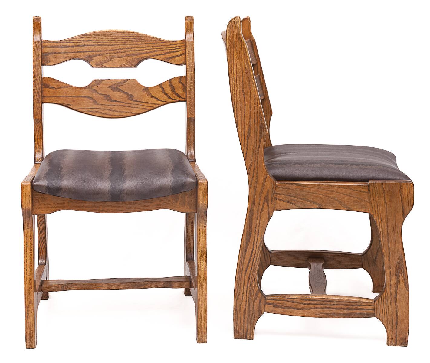 Set of 6 chairs by Guillerme and Chambron