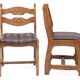 Set of 6 chairs by Guillerme and Chambron
