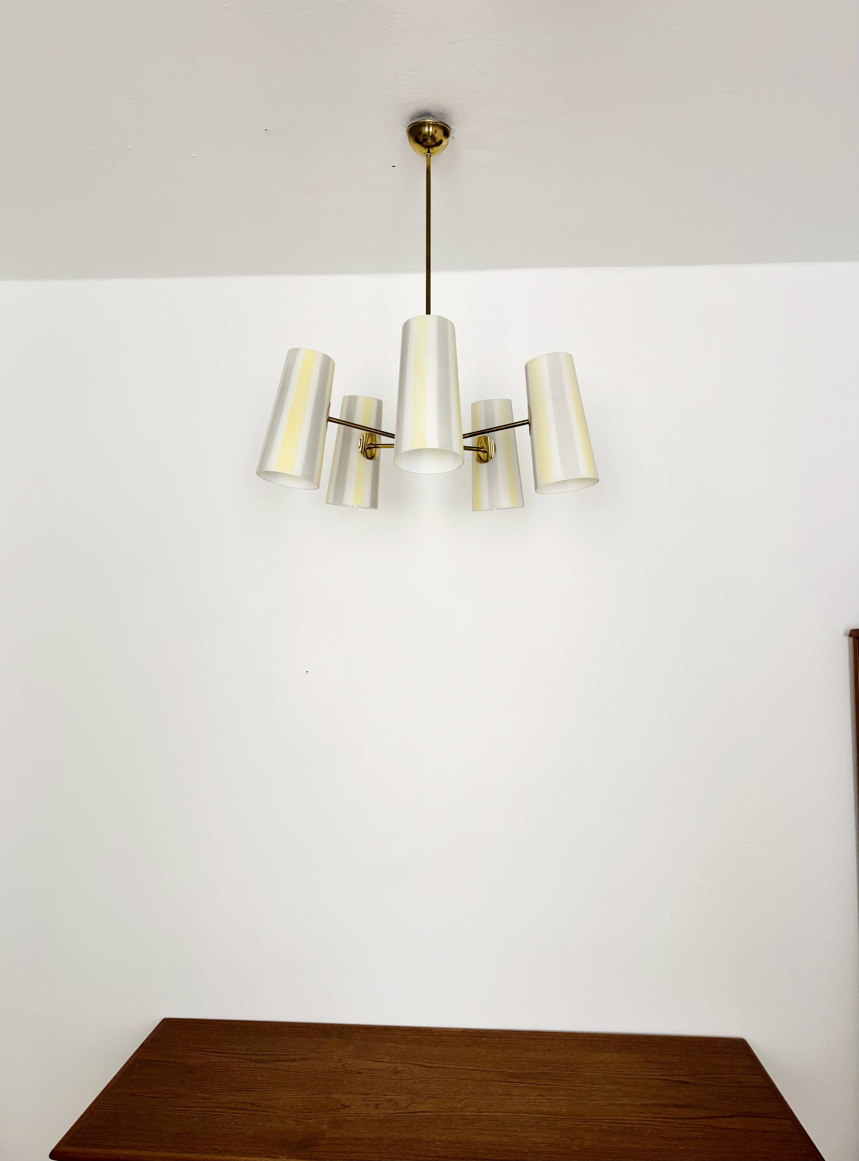 Austrian Brass Chandelier by Rupert Nikoll