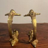 Bronze curtain tieback hook
