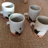 4 mugs Poterie de la Colombe