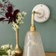Vintage Art Deco curved tulip wall light - Degué