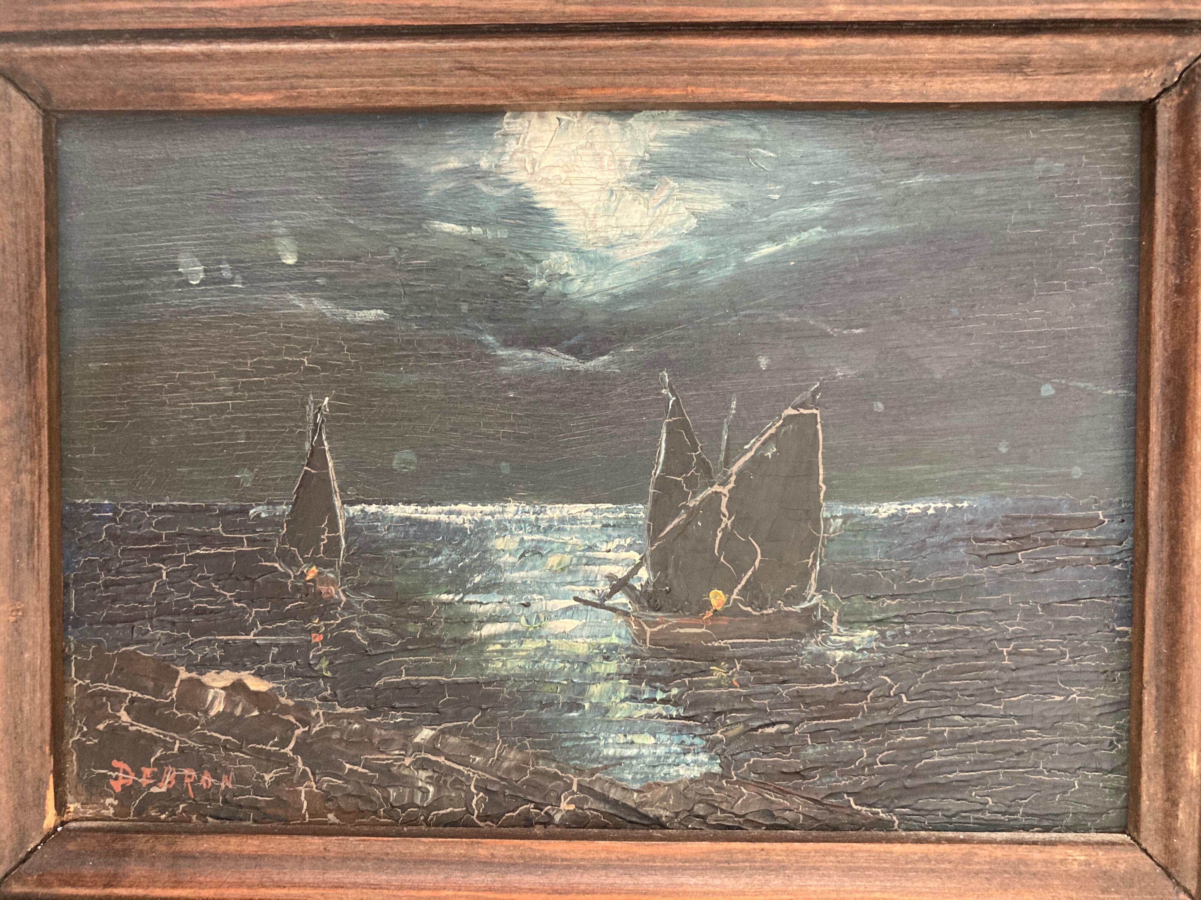 Ancient miniature painting Marine