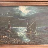 Ancient miniature painting Marine