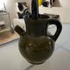 Pitcher in Provence khaki varnished clay signature Camares