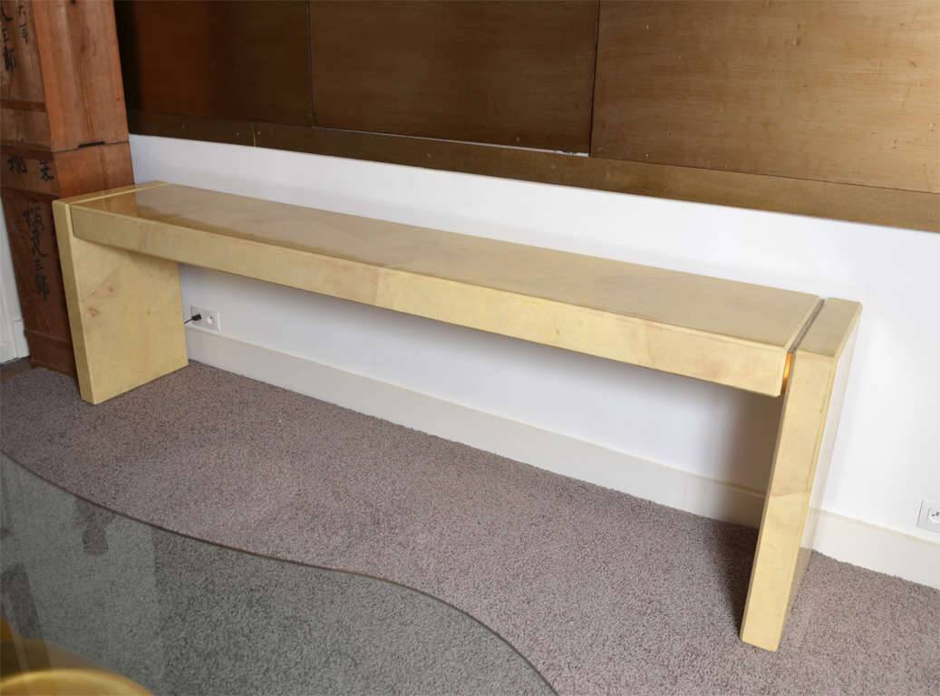 Console en parchemin