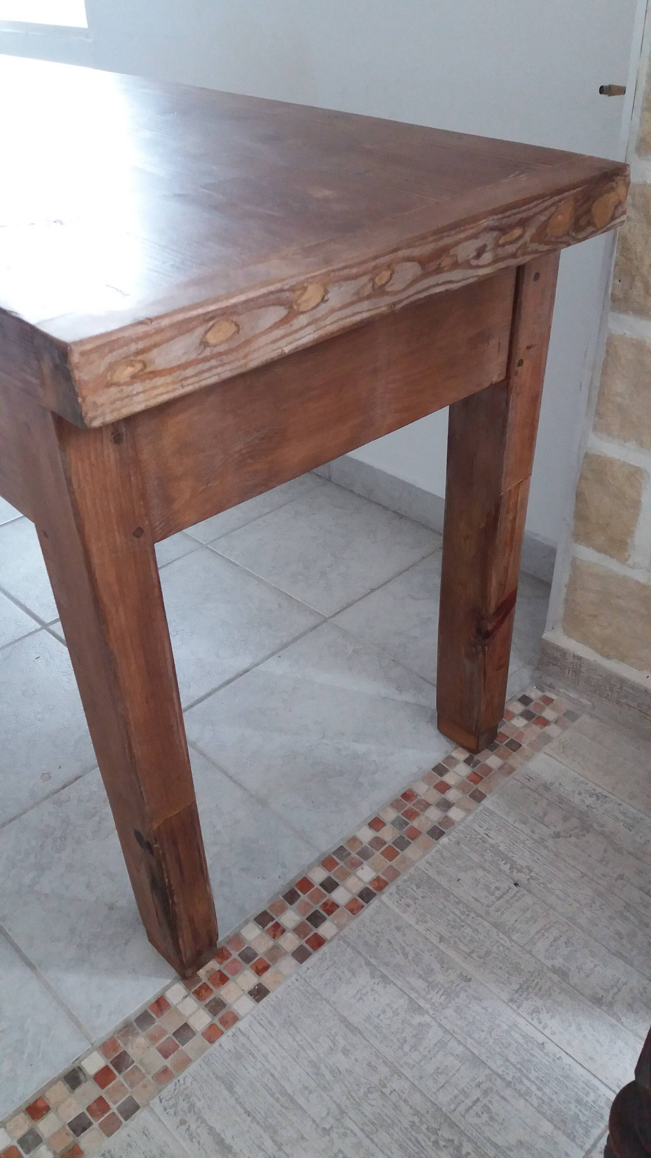 Rustic kitchen table