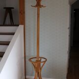 Portemanteau porte-parapluie BAUMANN clair tête olive