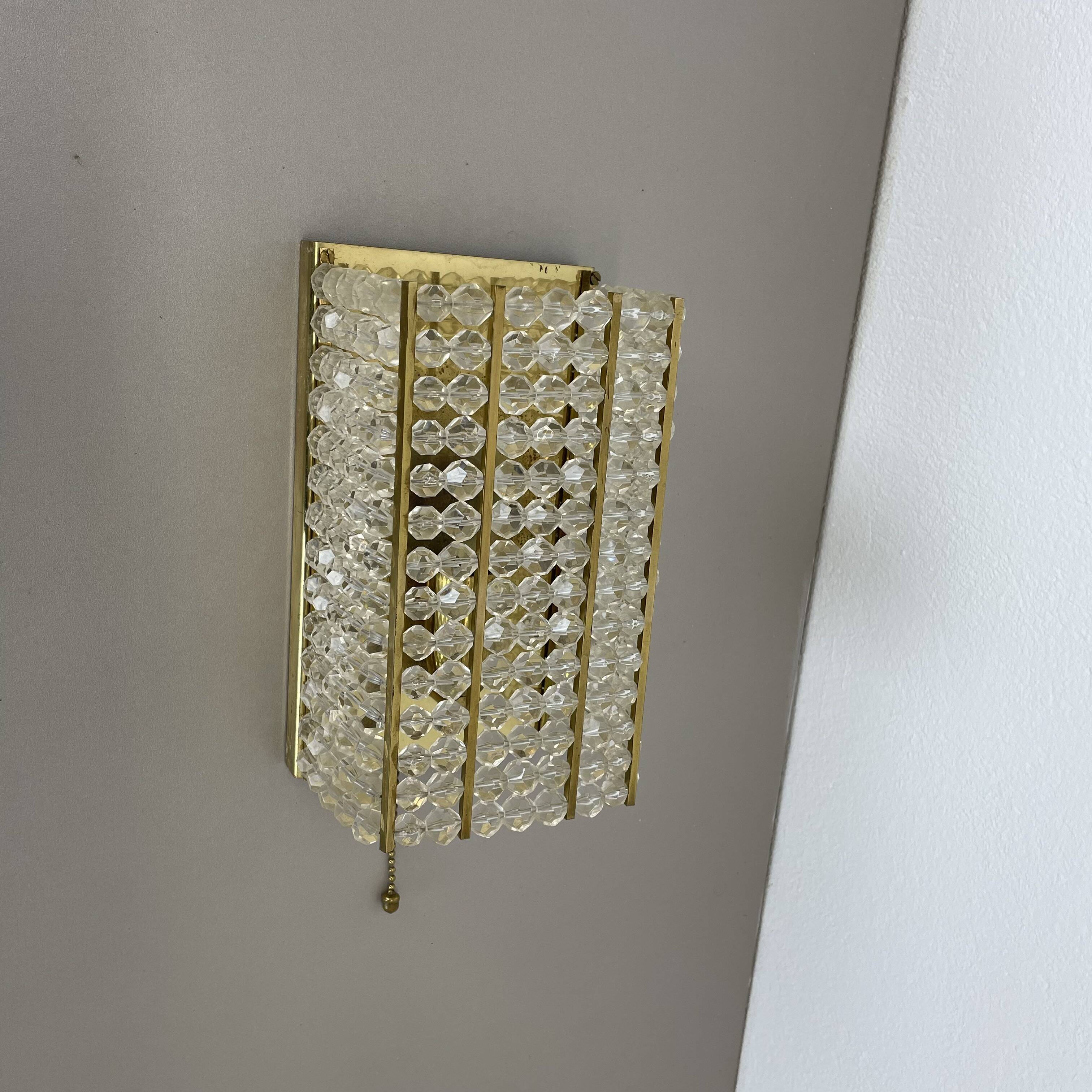 brass and aryl glass wall light sconce by Emil Stejnar, Austria, 1950s