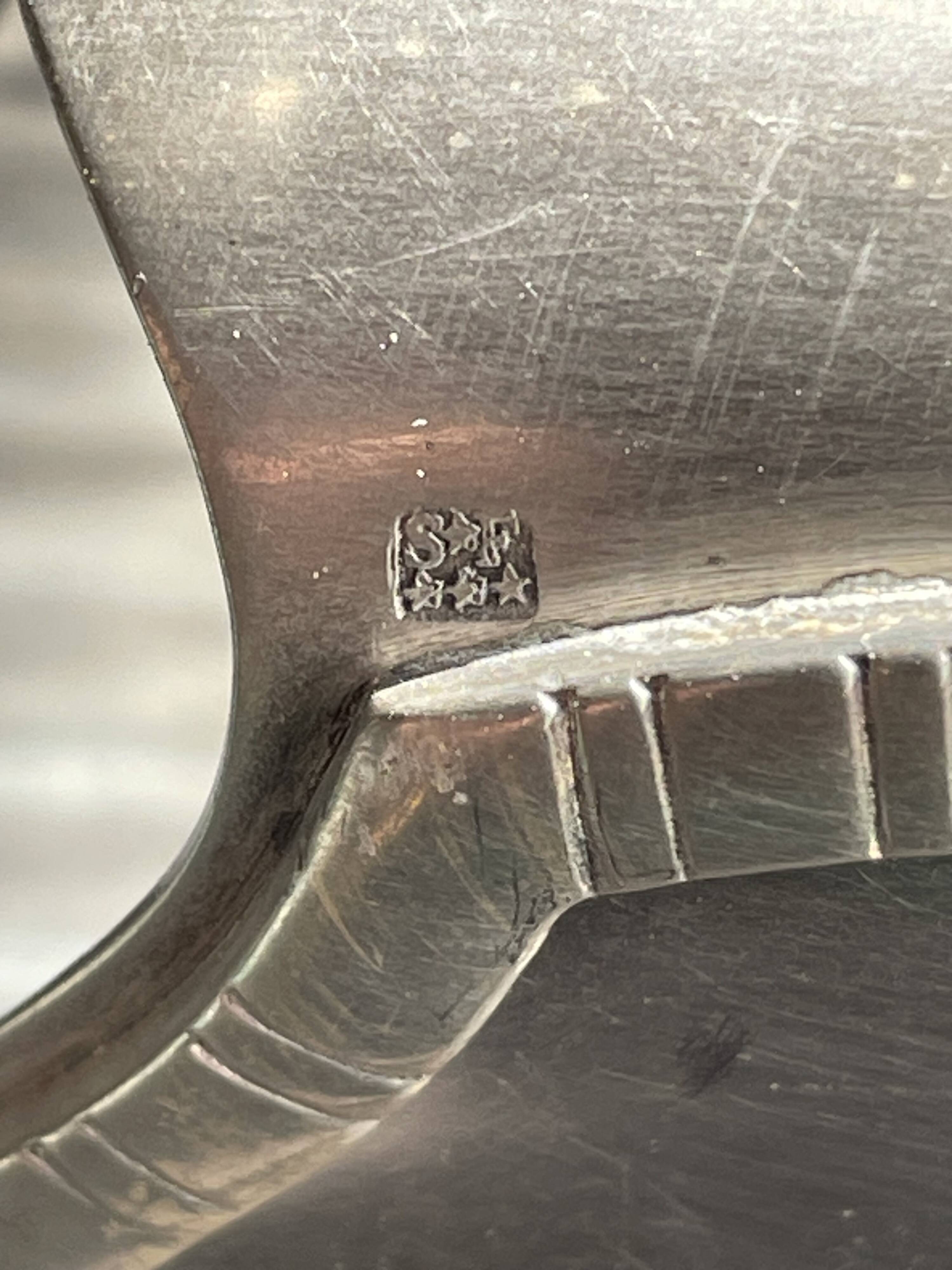 Asparagus tongs – Silver-plated metal – Saglier frères et Cie