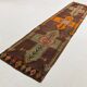Tapis de couloir Kilim vintage pour escalier ethnique, 99x428 cm