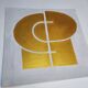 Modern gold painting 30x30 cm