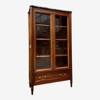 Mahogany showcase Louis XVI XIX style Century