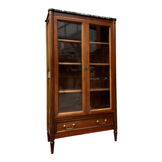 Mahogany showcase Louis XVI XIX style Century