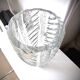 Large engraved crystal vase