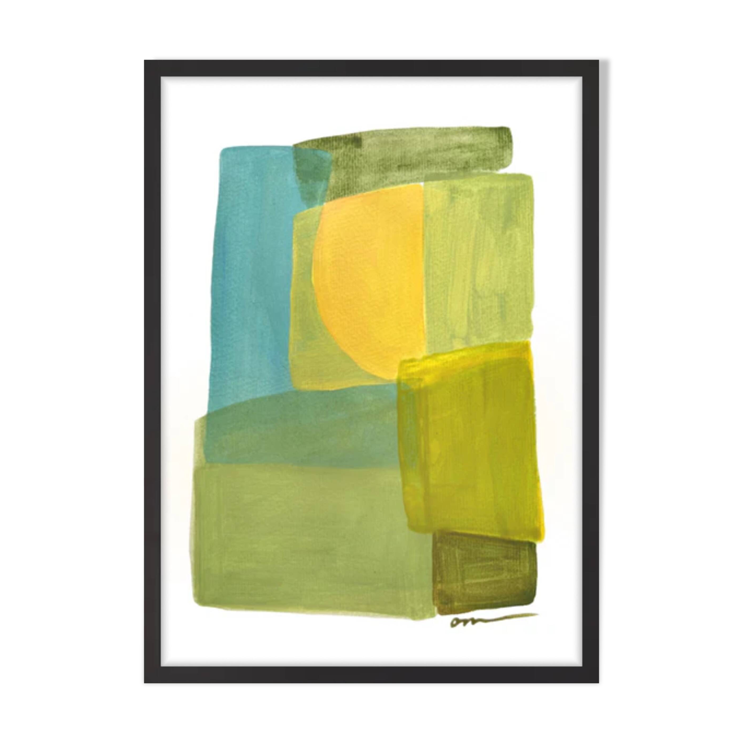 Original acrylic painting on paper