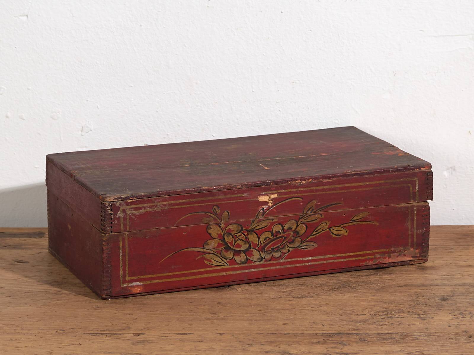 Antique Red Asian Box (c.1900) #13
