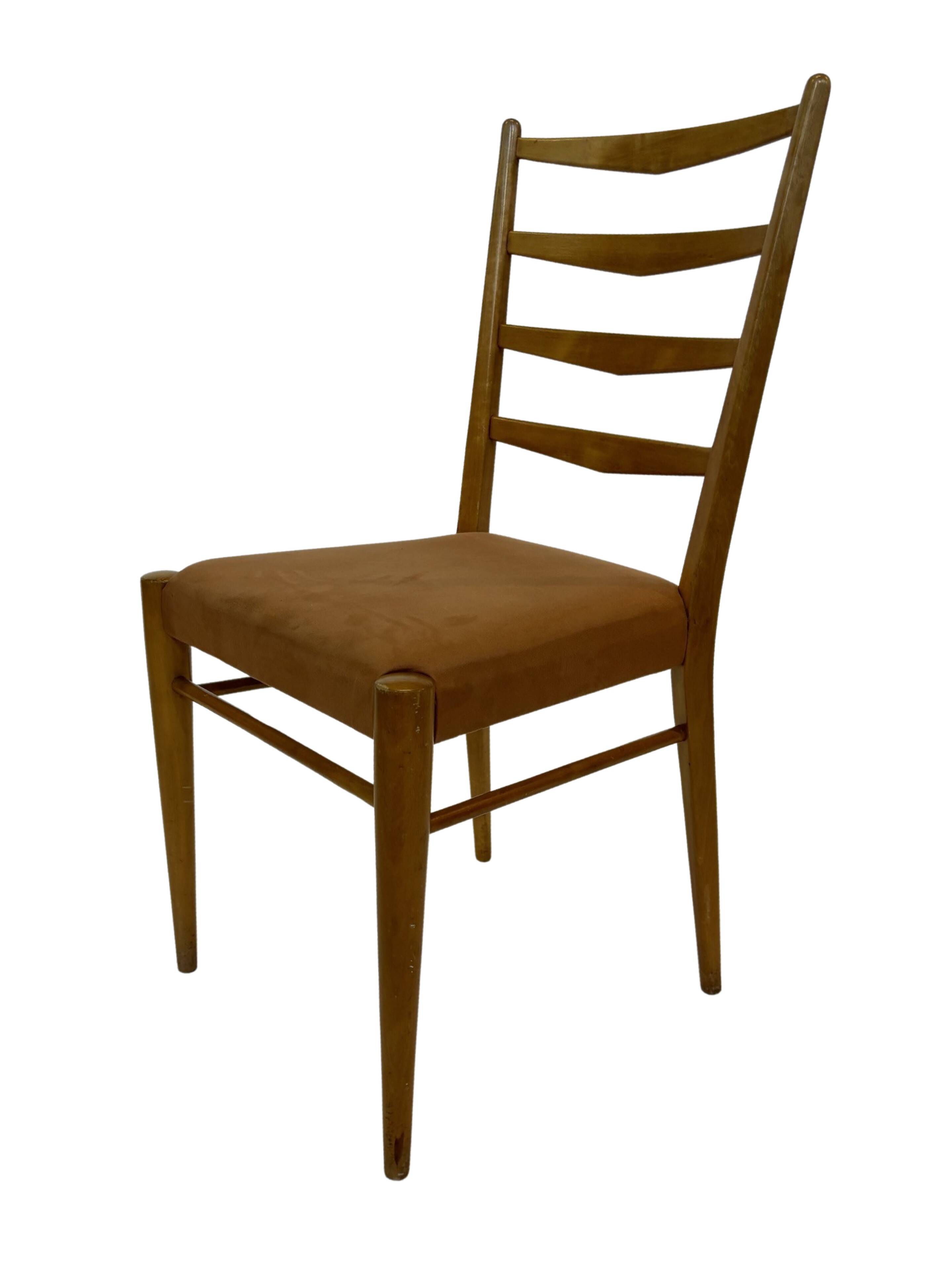 Set of 4 vintage chairs Cees Braakman Pastoe ST09 50's