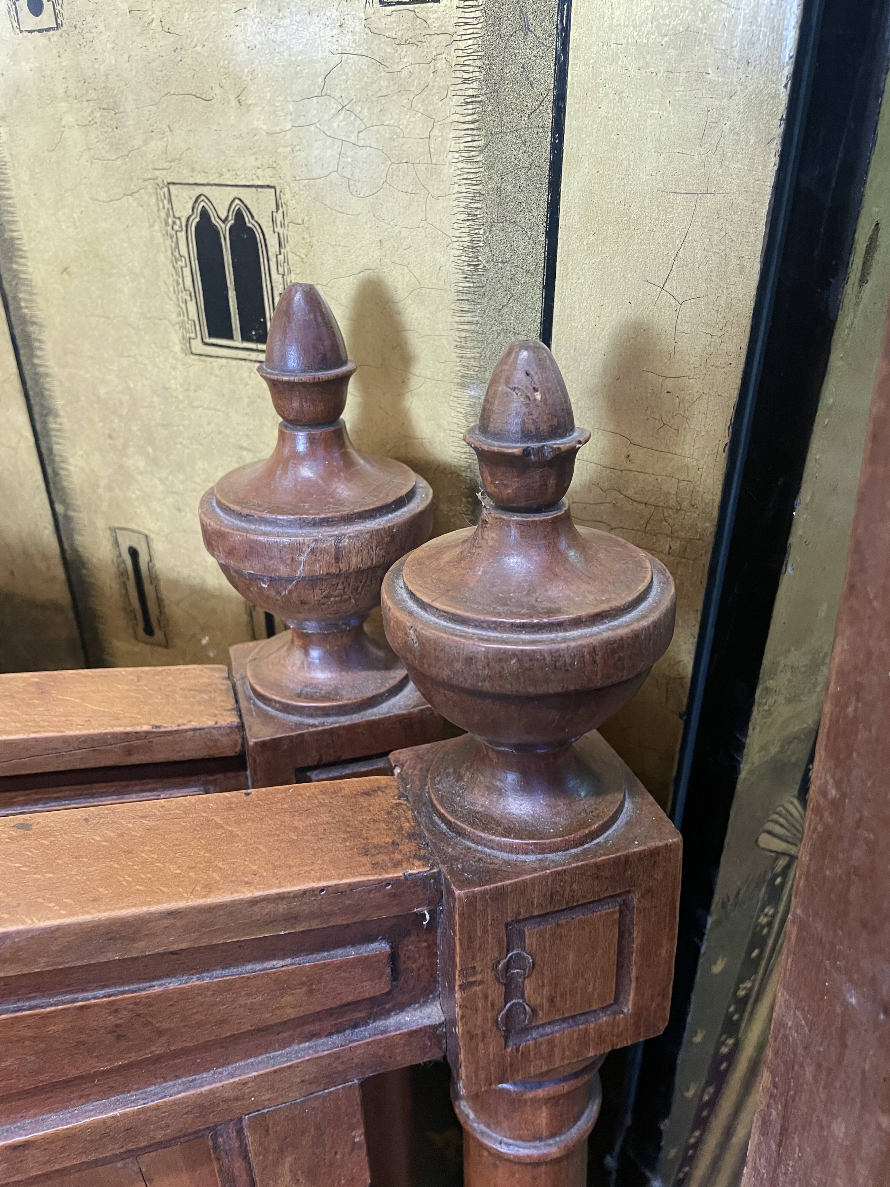 Walnut bed 120x190 cm