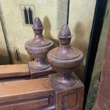 Walnut bed 120x190 cm