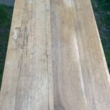 Industrial console, oak top and metal structure.