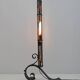 Poliarte Brutalist Italian Wrought Iron and Color Raw Glass Floor Lamp, 60