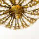 Vintage Palwa suspension in solid brass and crystal.