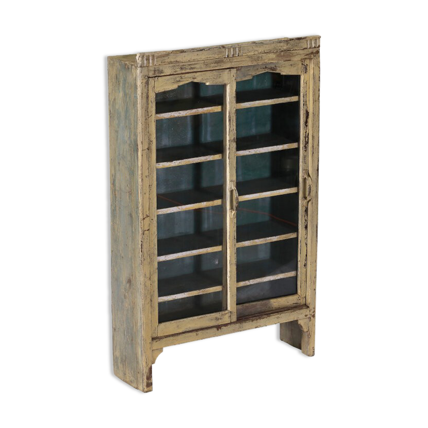 Antique white indian showcase