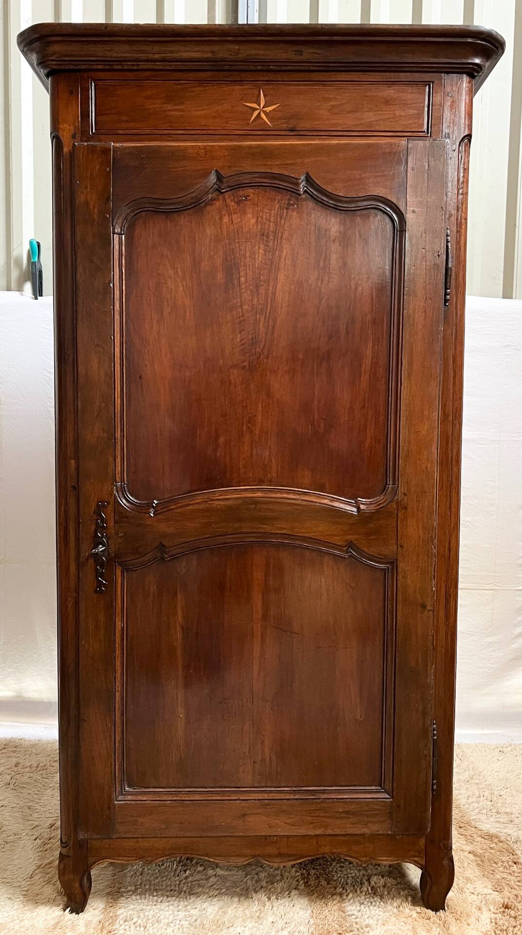 18th century walnut hosiery cabinet