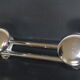 70s chrome wall coat rack