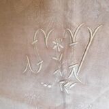 Damask Tablecloth Old Hunting Embroidered S V 150x230 cm
