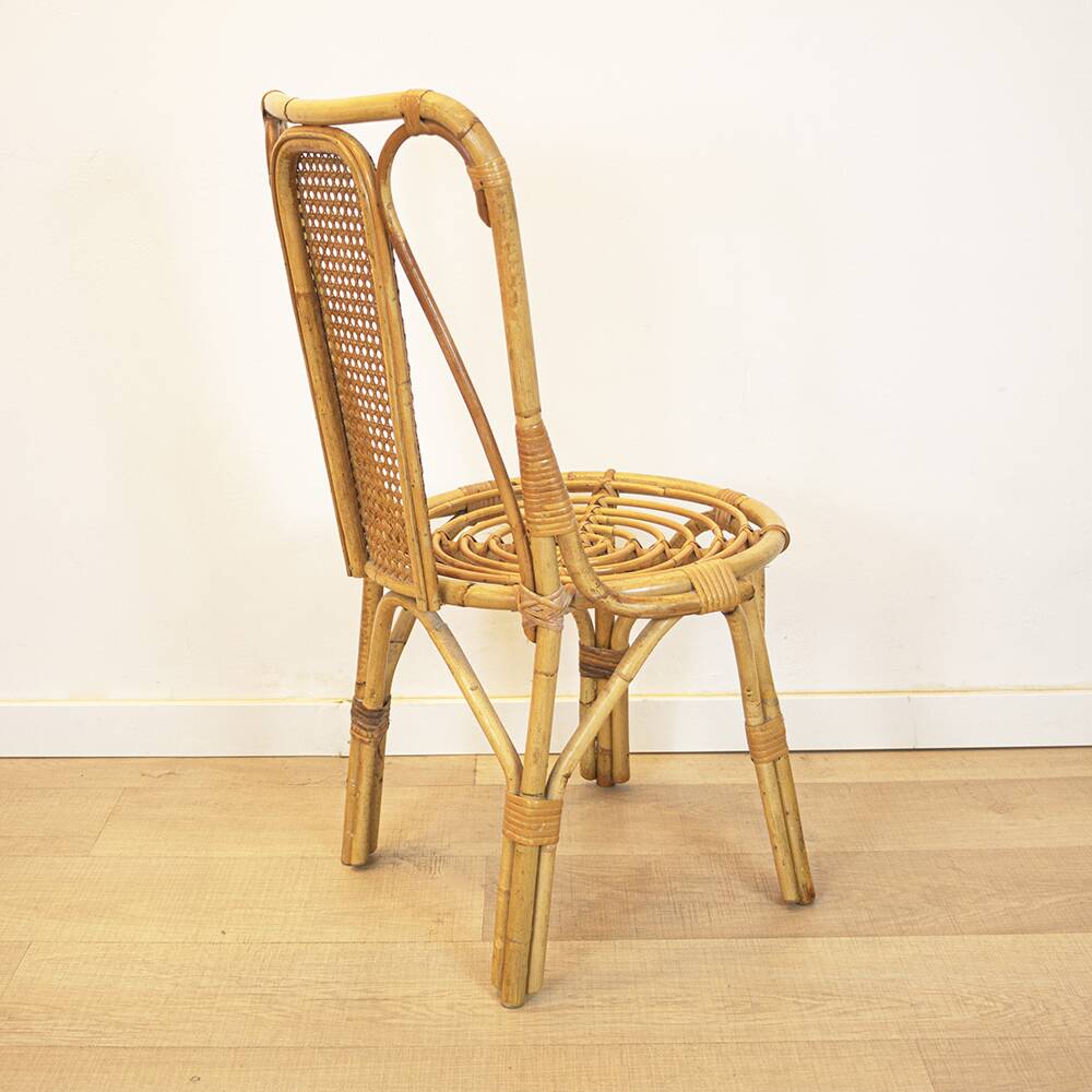 Vintage bamboo chair