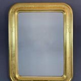 Classic Style Rectangular Golden Wood Mirror